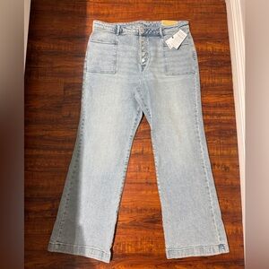 MICHAEL KORS Selma Flare Jeans High Rise Size 16 Button Fly